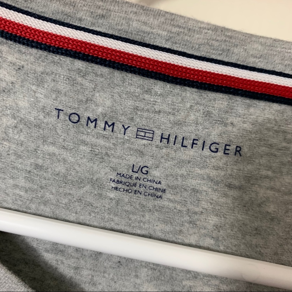 2/$20 Tommy Hilfiger Gray Graphic Tee - Picture 3 of 3